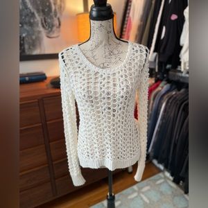 Lucky Brand Open Knit Sweater.